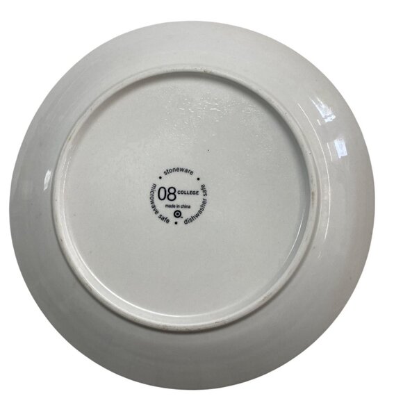 Stoneware Dinner Plates Black & White - Picture 4 of 6